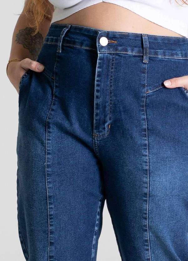 Sawary - Calça Jeans Sawary Plus Size Mom - 281138 Azul 5