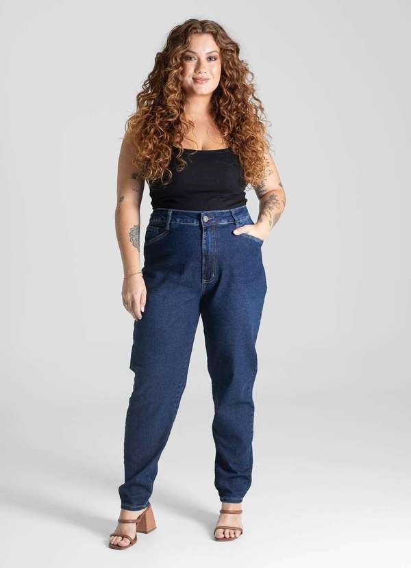 Sawary - Calça Jeans Sawary Plus Size Mom - 281216 Azul 2