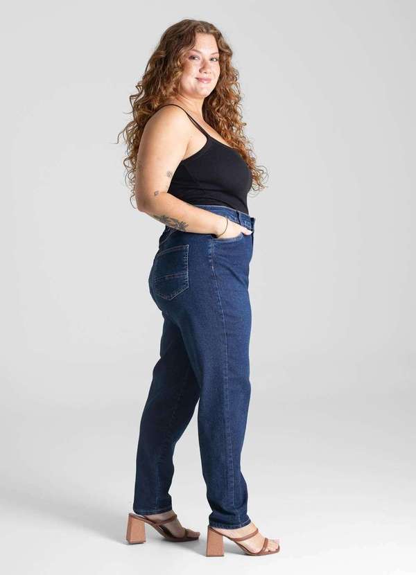 Sawary - Calça Jeans Sawary Plus Size Mom - 281216 Azul 3