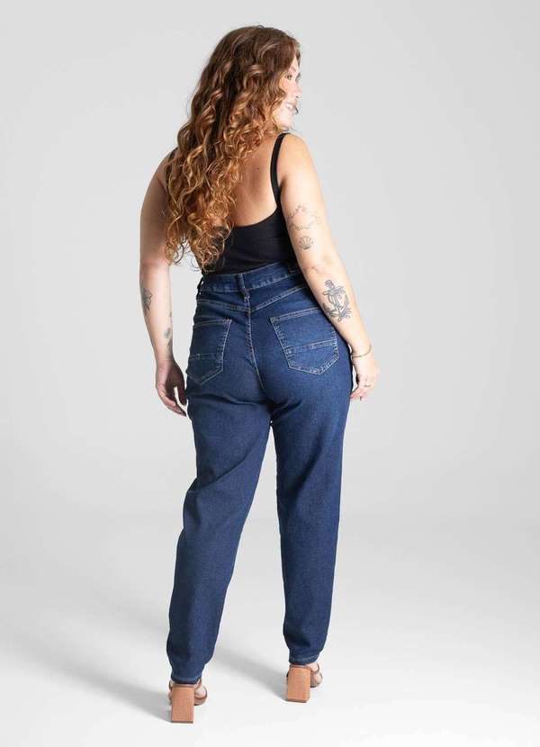 Sawary - Calça Jeans Sawary Plus Size Mom - 281216 Azul 4