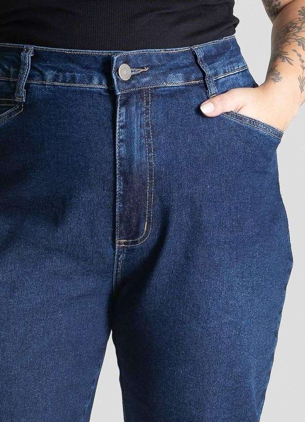 Sawary - Calça Jeans Sawary Plus Size Mom - 281216 Azul 5