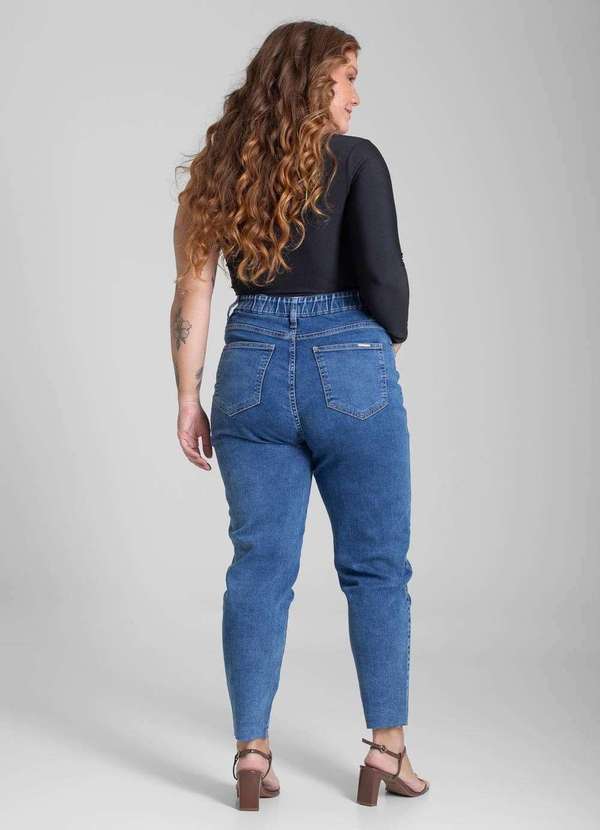 Sawary - Calça Jeans Sawary Plus Size Mom - 282086 Azul 4