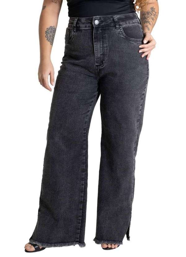 Sawary - Calça Jeans Sawary Plus Size Petit - 280119 Cinza