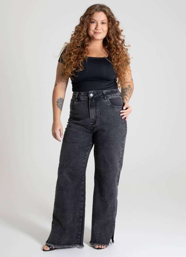 Sawary - Calça Jeans Sawary Plus Size Petit - 280119 Cinza 6