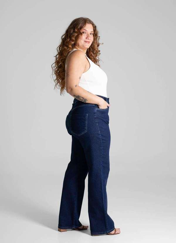 Sawary - Calça Jeans Sawary Plus Size Petit - 280934 Azul 3