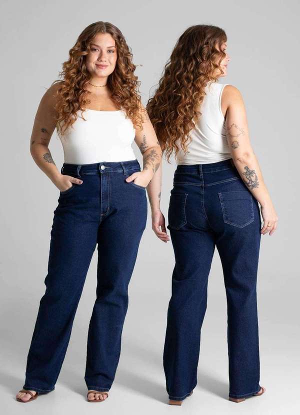 Sawary - Calça Jeans Sawary Plus Size Petit - 280934 Azul 5