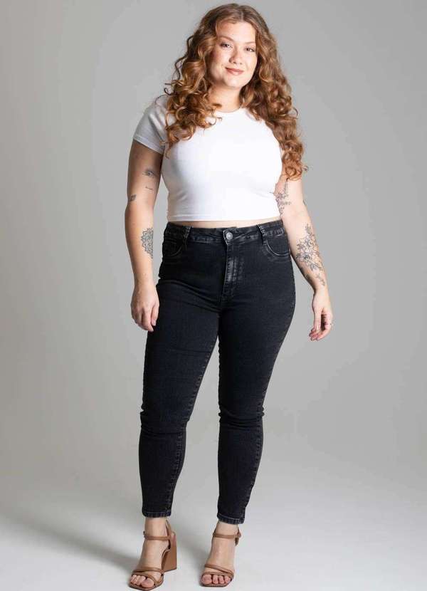 Sawary - Calça Jeans Sawary Plus Size - 278078 Preto 6