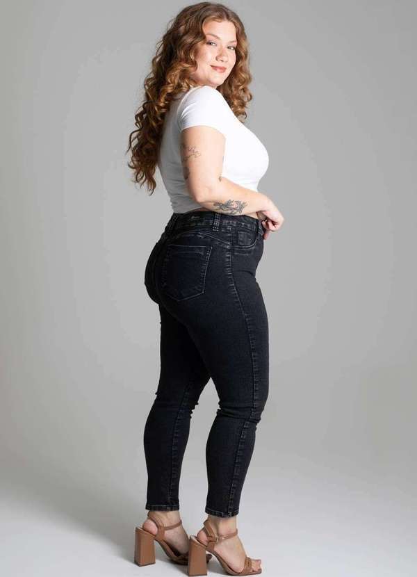 Sawary - Calça Jeans Sawary Plus Size - 278078 Preto 5