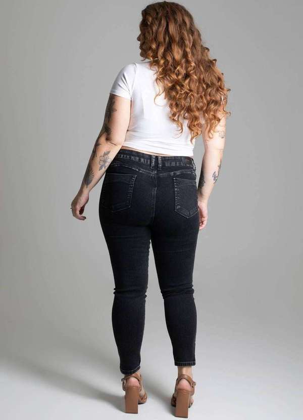 Sawary - Calça Jeans Sawary Plus Size - 278078 Preto 4