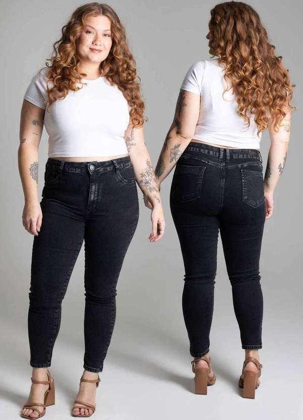 Sawary - Calça Jeans Sawary Plus Size - 278078 Preto 2