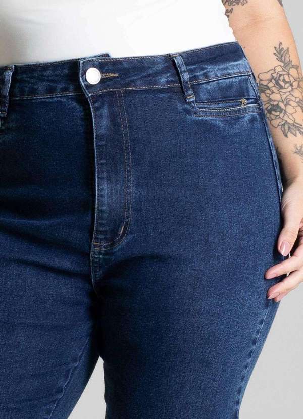 Sawary - Calça Jeans Sawary Plus Size Reta - 280687 Azul 5