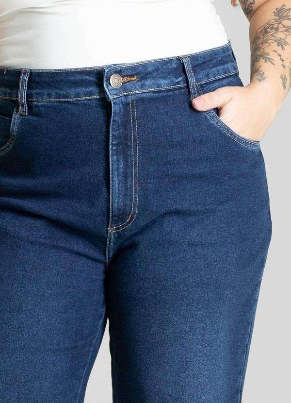 Sawary - Calça Jeans Sawary Plus Size Wide Leg - 281144 Azul 5