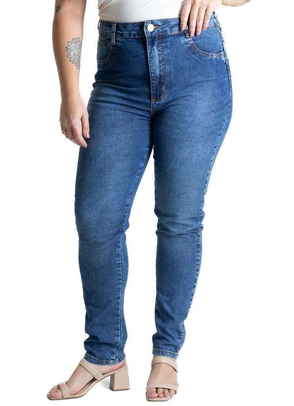 Sawary - Calça Jeans Sawary Push Up Plus Size Petit - 280391 Azul