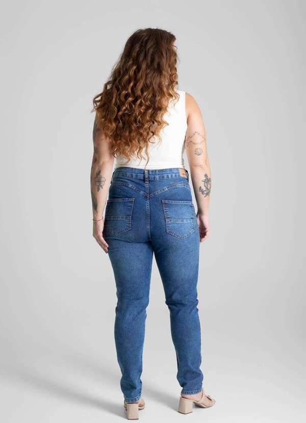 Sawary - Calça Jeans Sawary Push Up Plus Size Petit - 280391 Azul 4