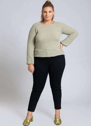 Calça Sarja Sawary Plus Size Cigarrete - SAWARY