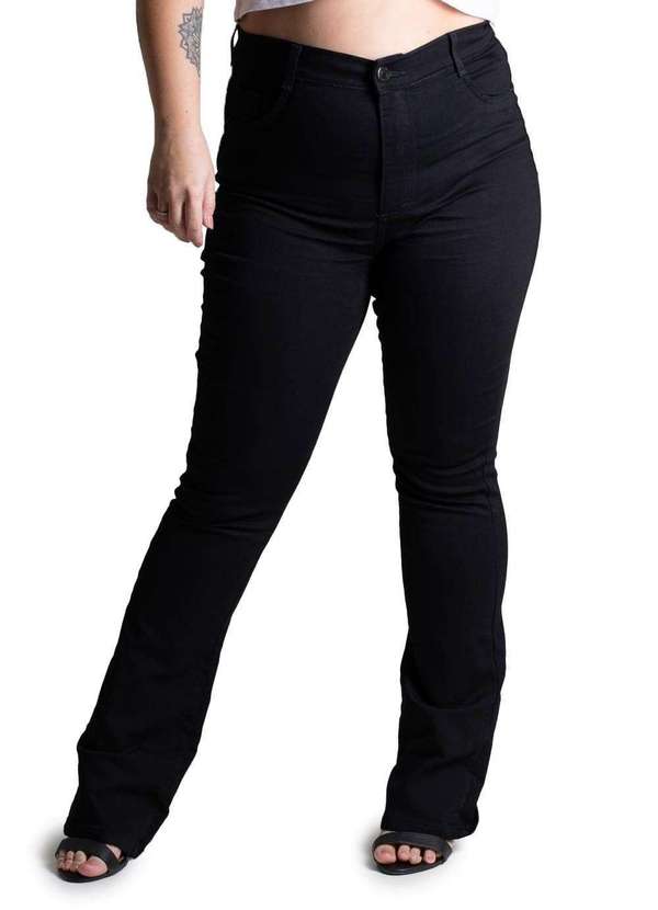 Sawary - Calça Sarja Sawary Plus Size - 275514 Preto