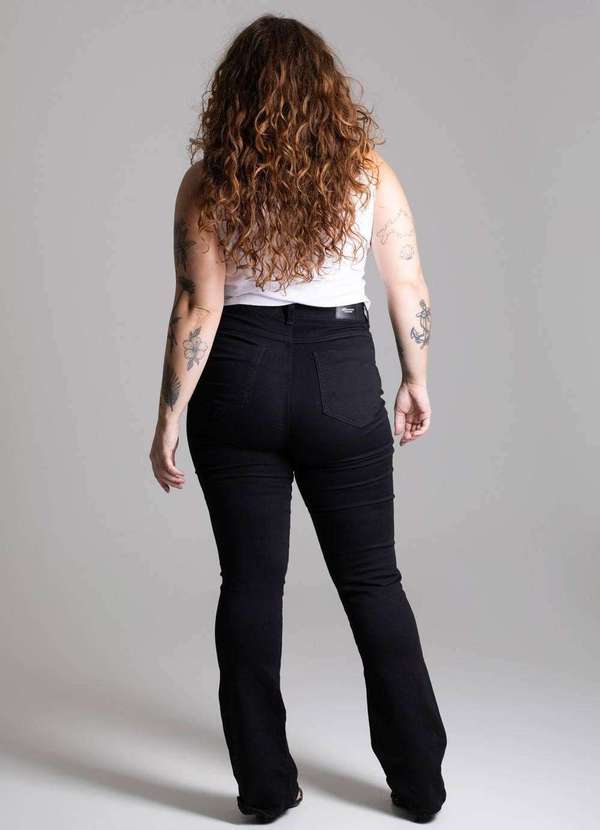 Sawary - Calça Sarja Sawary Plus Size - 275514 Preto 5
