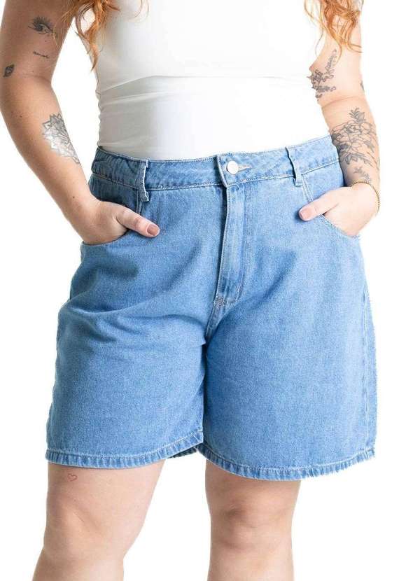 Sawary - Shorts Jeans Sawary Plus Size - 280666 Azul
