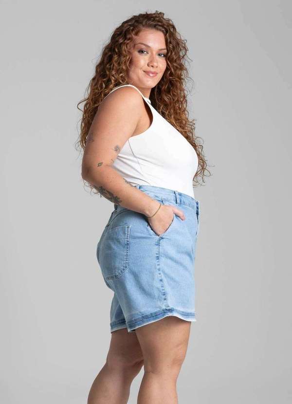 Sawary - Shorts Jeans Sawary Plus Size - 281644 Azul 3