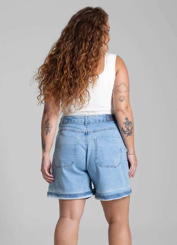 Sawary - Shorts Jeans Sawary Plus Size - 281644 Azul 4