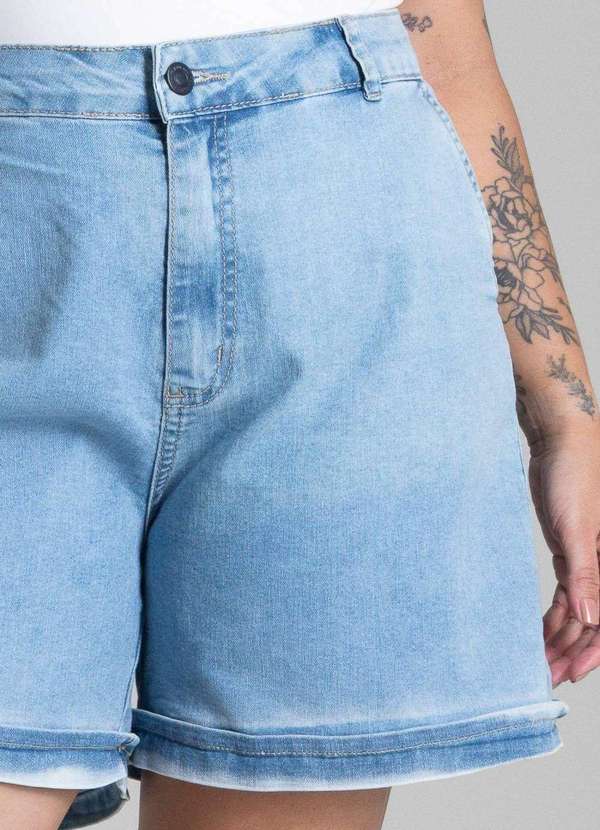 Sawary - Shorts Jeans Sawary Plus Size - 281644 Azul 5