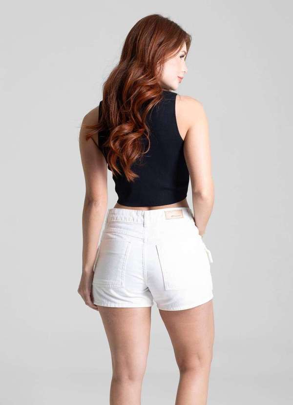 Sawary - Shorts Sarja Sawary - 281933 Branco 4