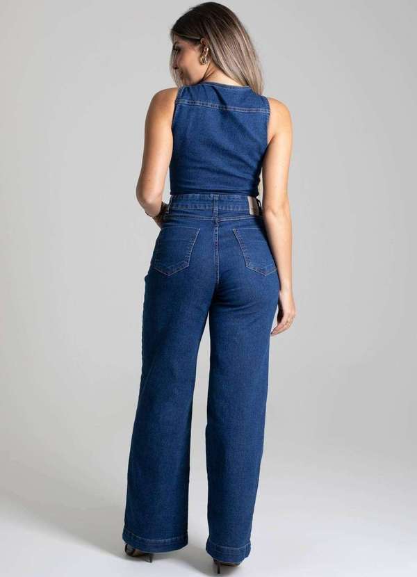 Sawary - Macacão Jeans Sawary Azul 4