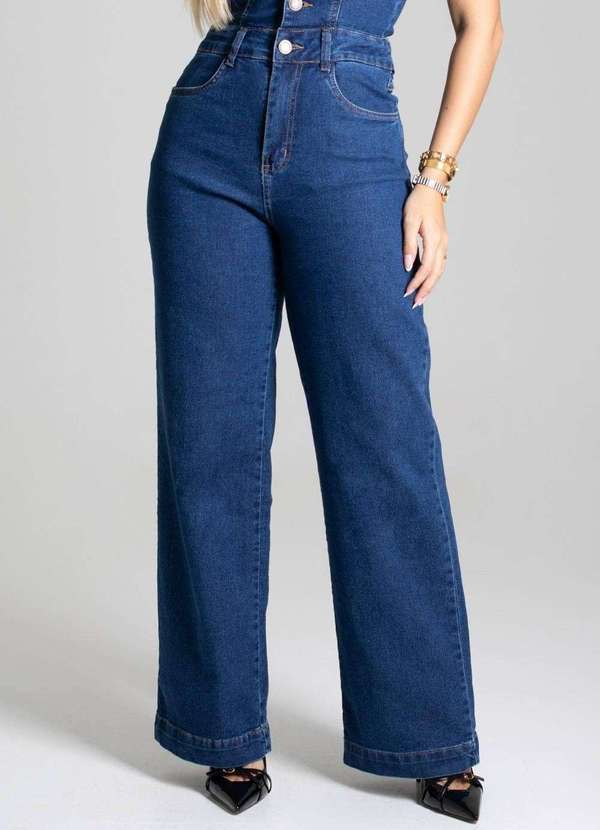 Sawary - Macacão Jeans Sawary Azul 5