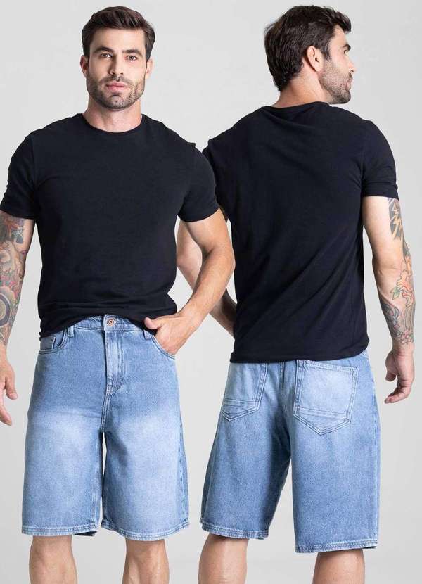 Sawary - Bermuda Jeans Sawary - 282127 Azul 6