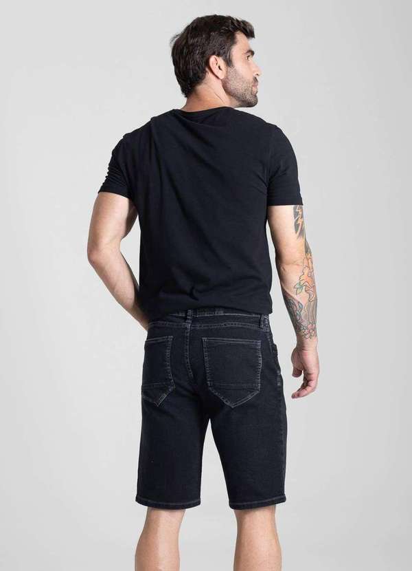 Sawary - Bermuda Jeans Sawary - 282143 Preto 4