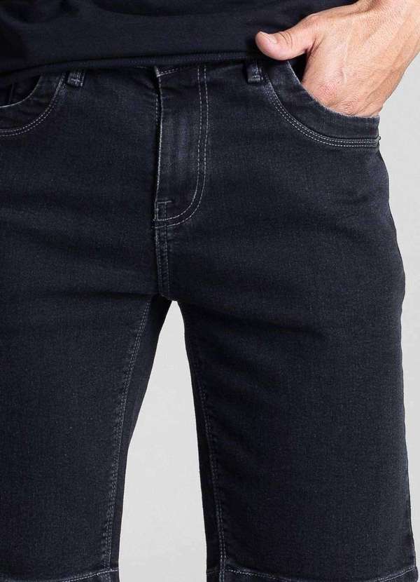 Sawary - Bermuda Jeans Sawary - 282143 Preto 5