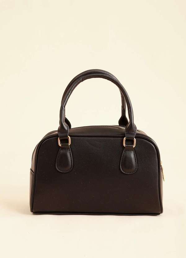 Pop Me - Bolsa Bowling com Alca Pequena Crossbody Preto 4