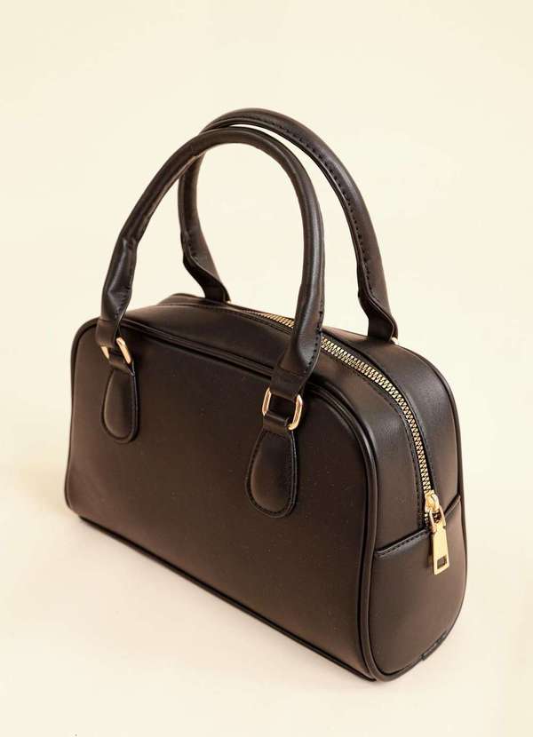 Pop Me - Bolsa Bowling com Alca Pequena Crossbody Preto 5