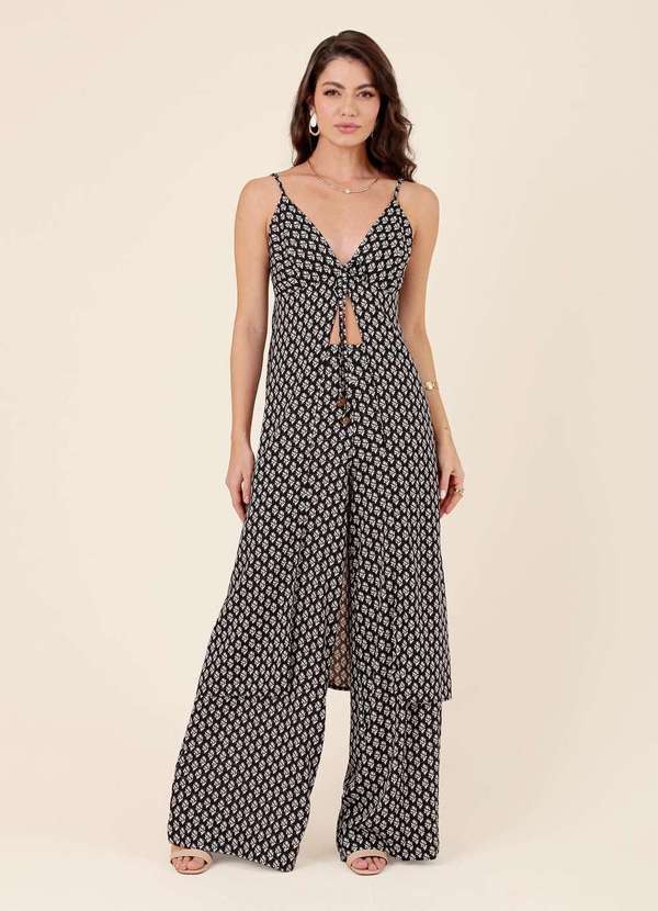 Pop Me - Bata Alongada em Viscose com Lurex Alca Preto