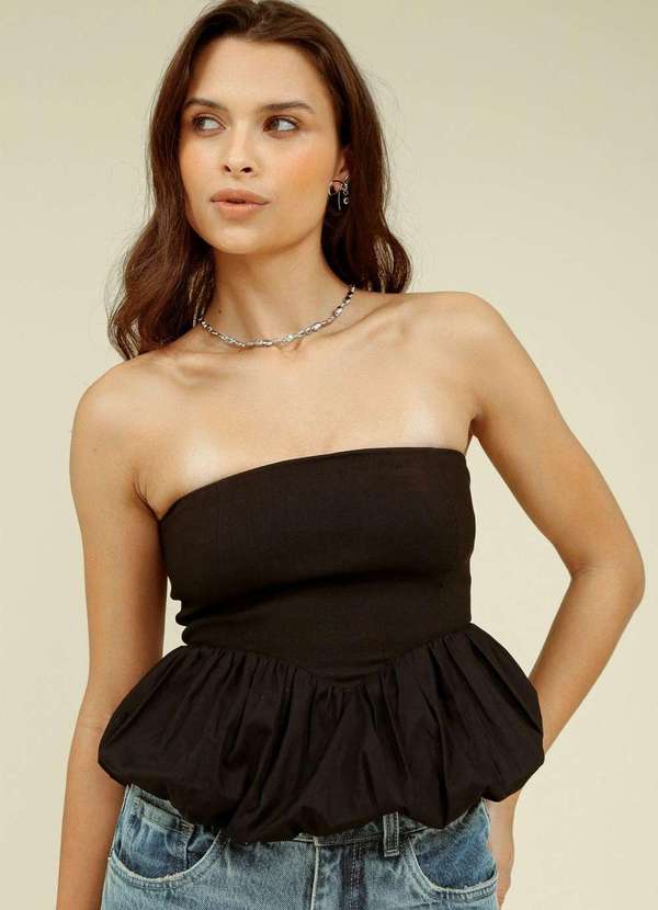 Dress Blusas Chic Me Pop Me Blusa Em Linho Sem Manga Com Decote V