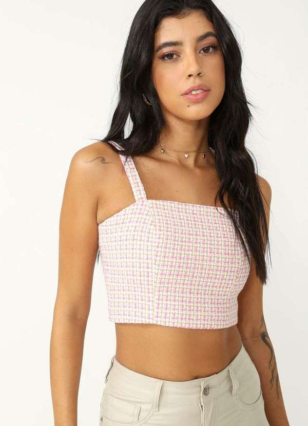 Pop Me - Cropped Tweed Alca Rosa