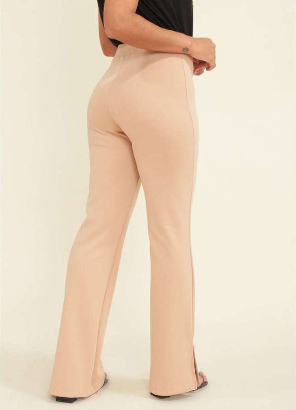 Calça Feminina CalÃ§a Flare Neoprene Elastano Calça Flare CalÃ§a