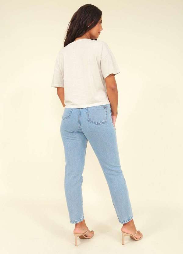 Pop Me - Calca Jeans Mom Azul Claro Azul 2
