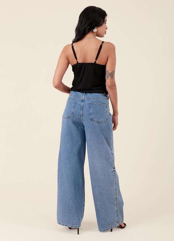 Pop Me - Calca Jeans Skate Azul 2