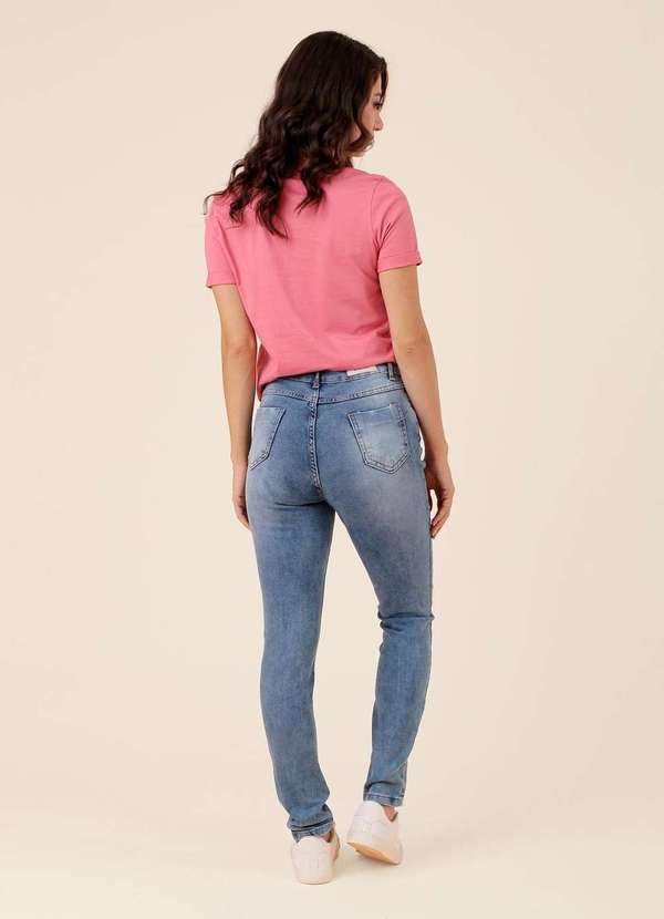 Pop Me - Calca Jeans Skinny Puidos Azul 2