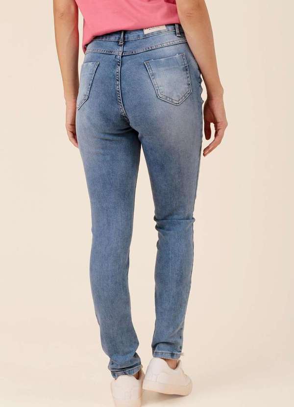 Pop Me - Calca Jeans Skinny Puidos Azul 4