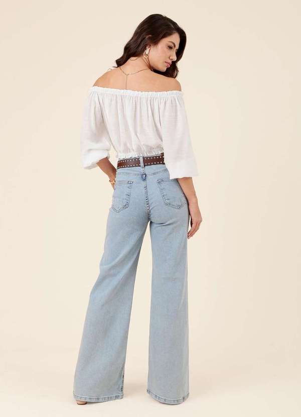 Pop Me - Calca Pantalona Jeans Bolso Azul 2