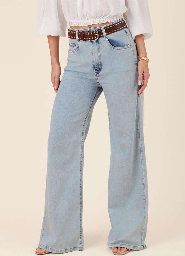 Pop Me - Calca Pantalona Jeans Bolso Azul 3