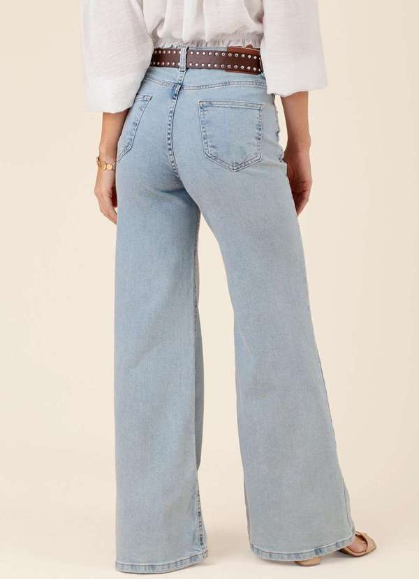 Pop Me - Calca Pantalona Jeans Bolso Azul 4