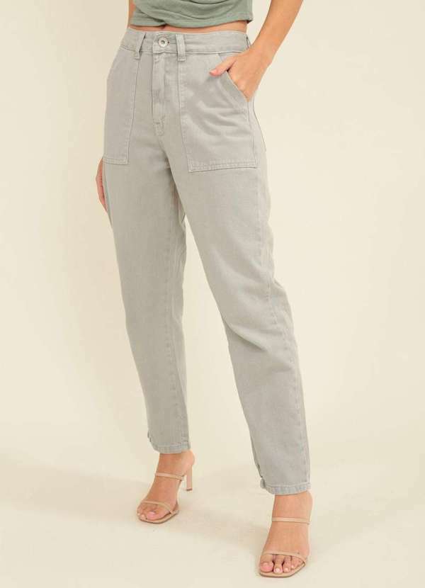 Pop Me - Calca Sarja Bolso Frontal Verde 3