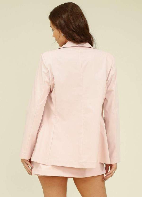 Pop Me - Blazer Alfaiataria Sarja Rosa 2