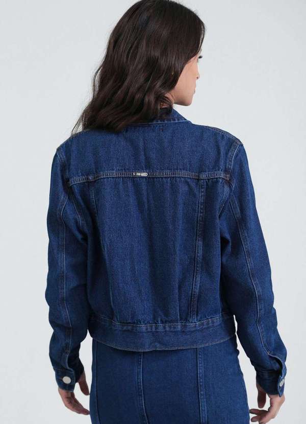 Pop Me - Jaqueta Jeans com Bolso Azul 6
