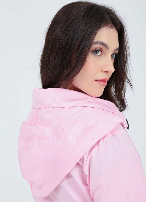Pop Me - Jaqueta Cropped Corta Vento Rosa 5