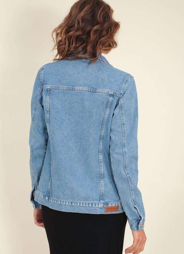 Pop Me - Jaqueta Jeans  Alongada Azul 2