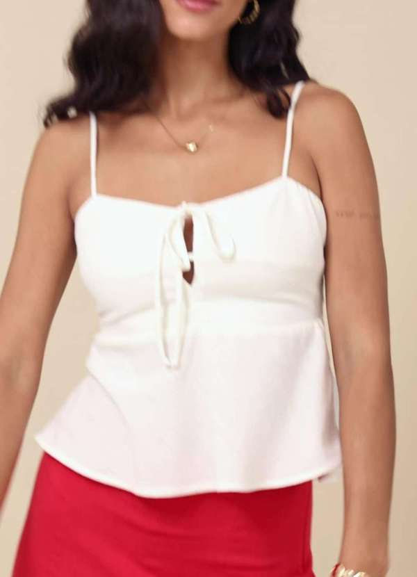 Pop Me - Saia Midi Evase em Viscose com Recortes Vermelho 5